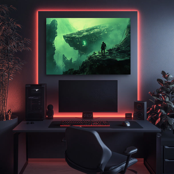Shipwreck Astronaut Wall Art