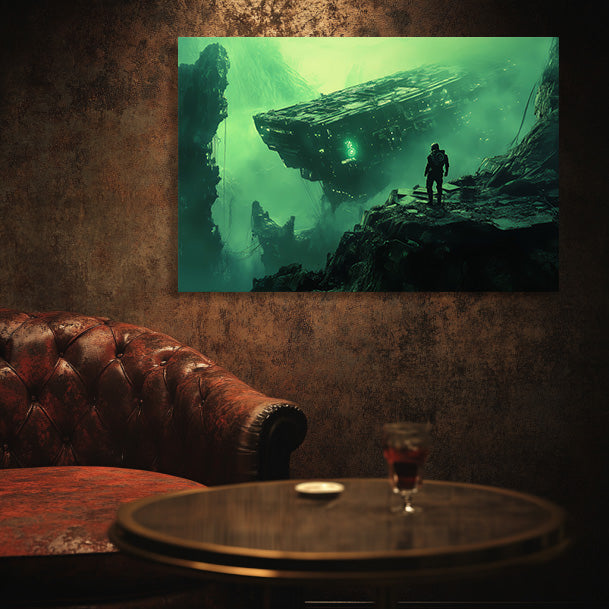 Shipwreck Astronaut Wall Art