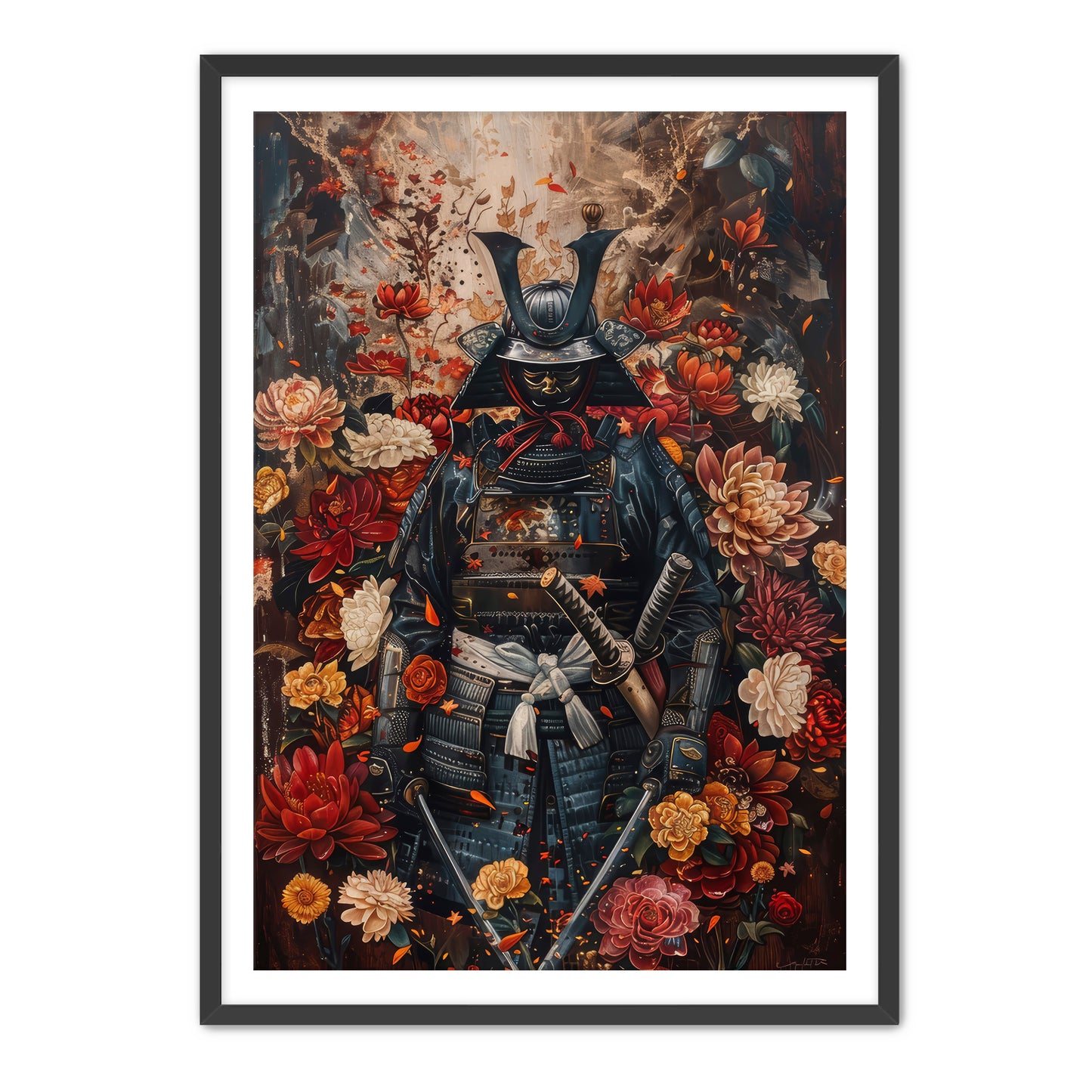 Samurai and Flowers