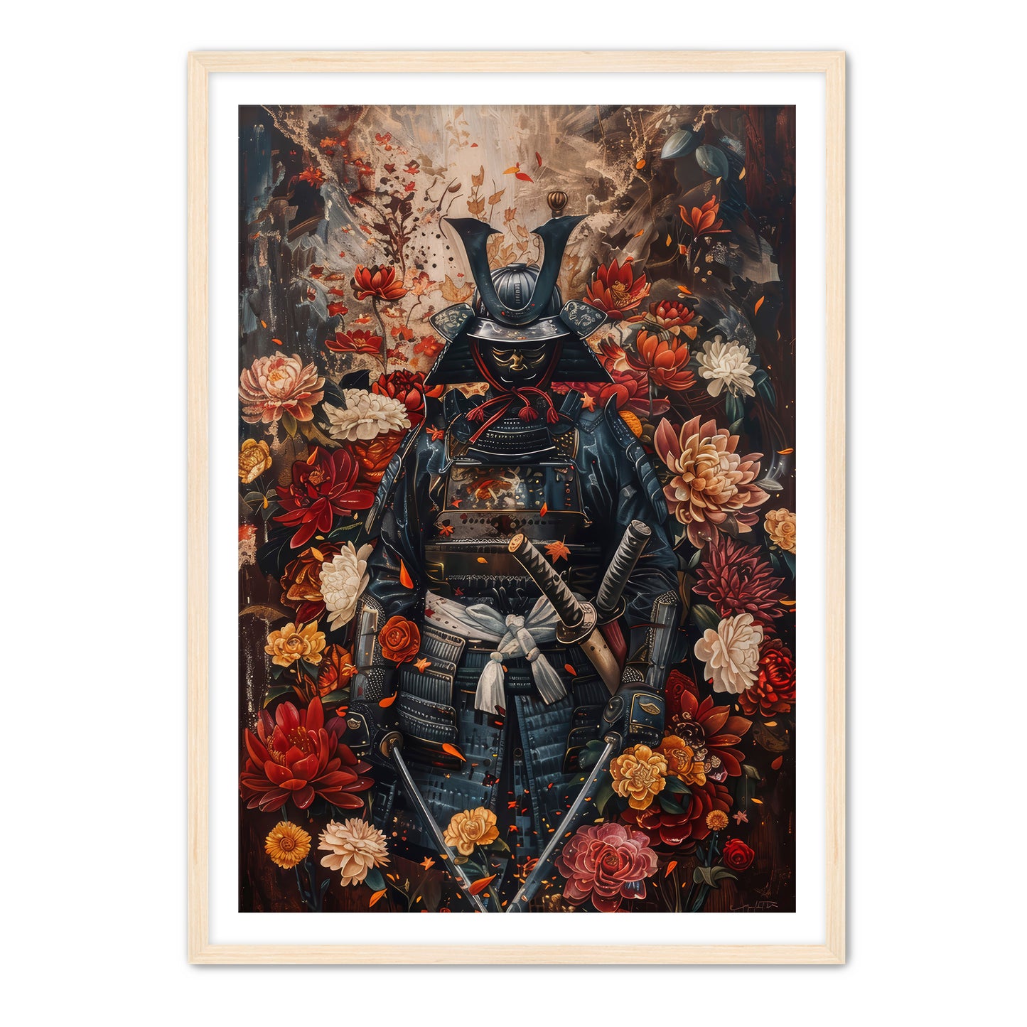 Samurai and Flowers