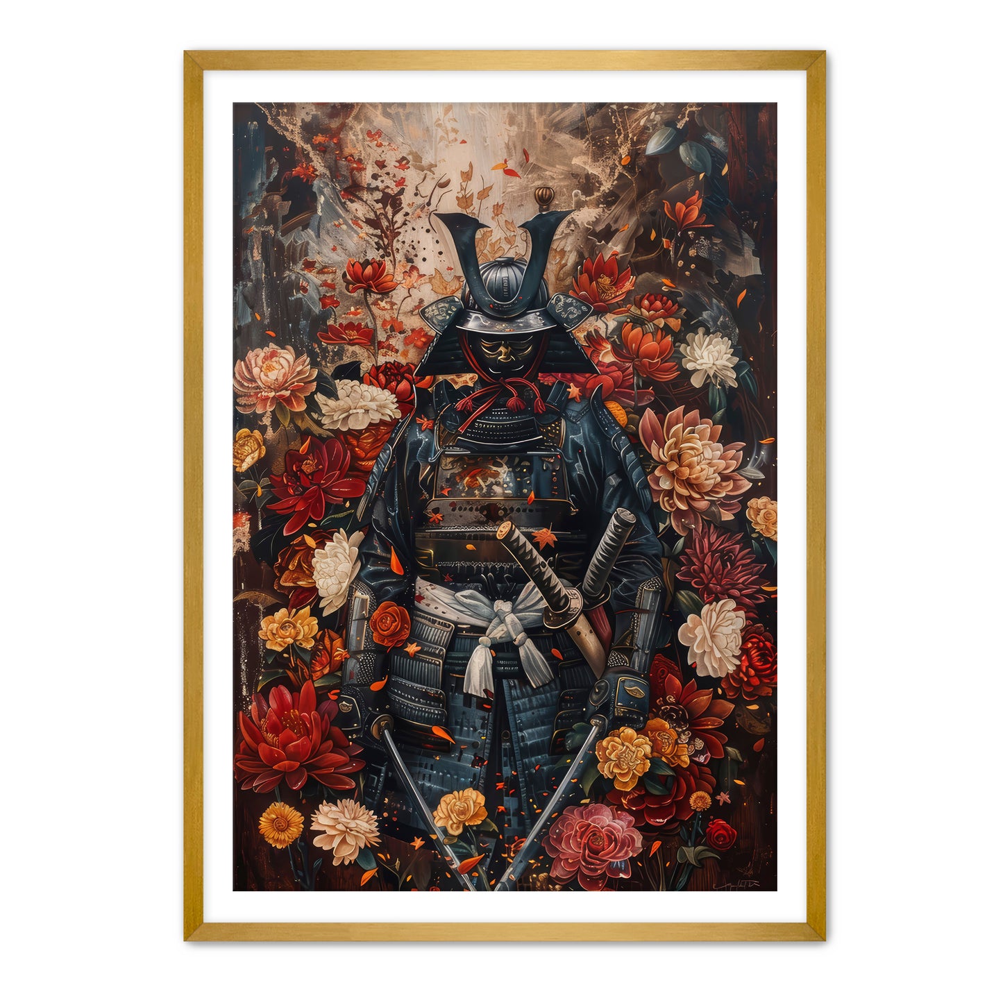 Samurai and Flowers