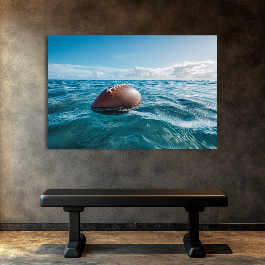 Football in Ocean