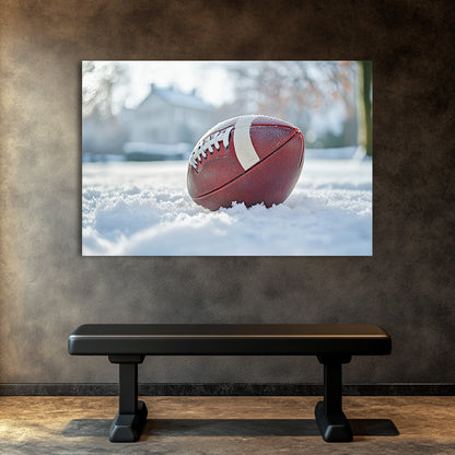 Football in Snow