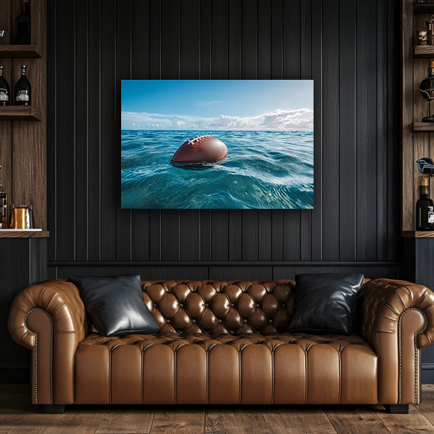 Football in Ocean