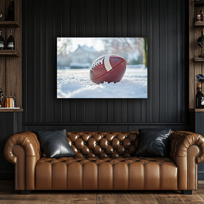 Football in Snow