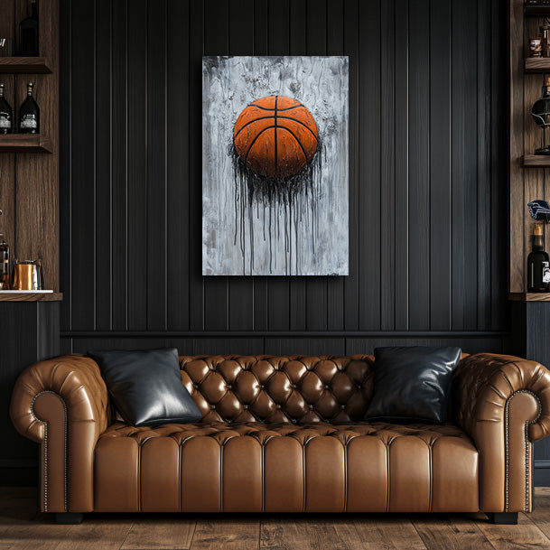 Basketball Drip Painting