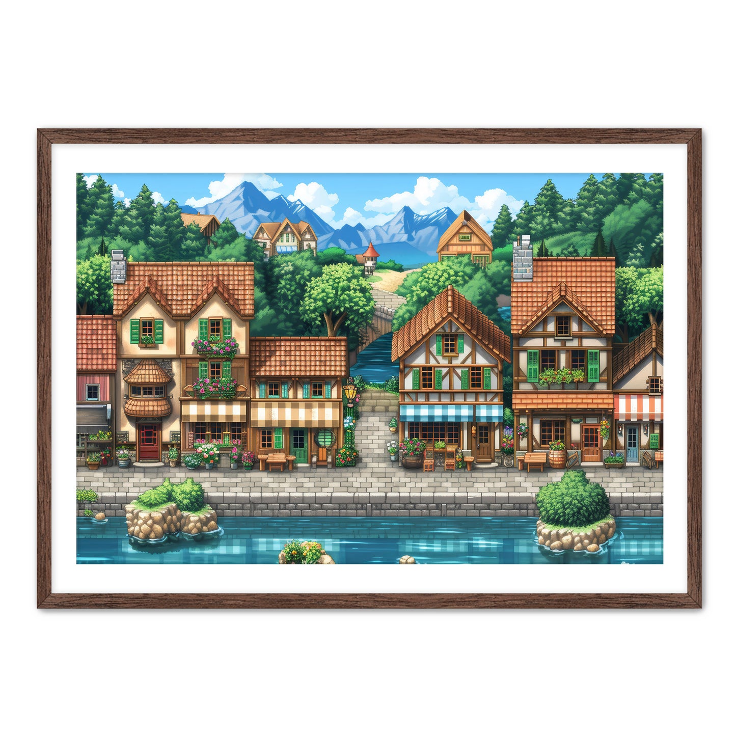 8 Bit Seaside Town