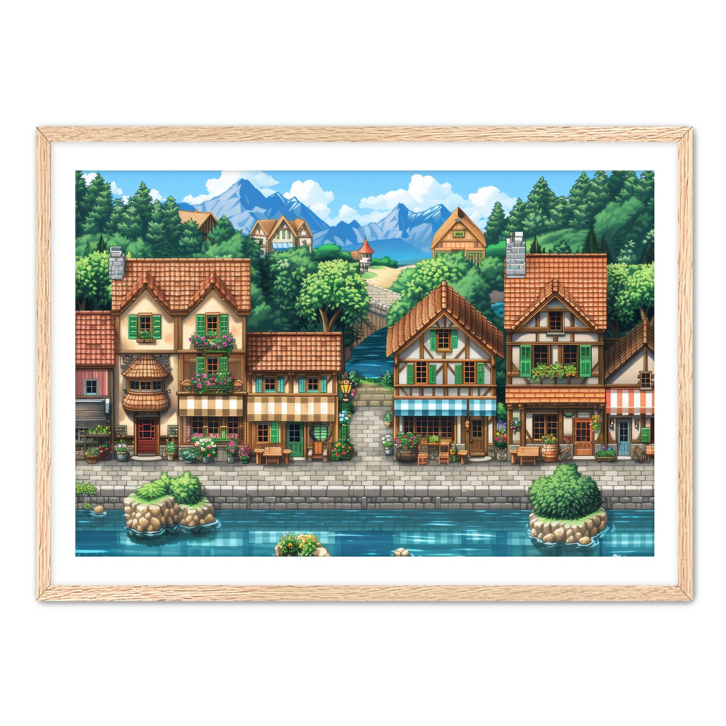 8 Bit Seaside Town