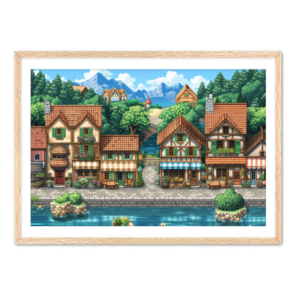 8 Bit Seaside Town