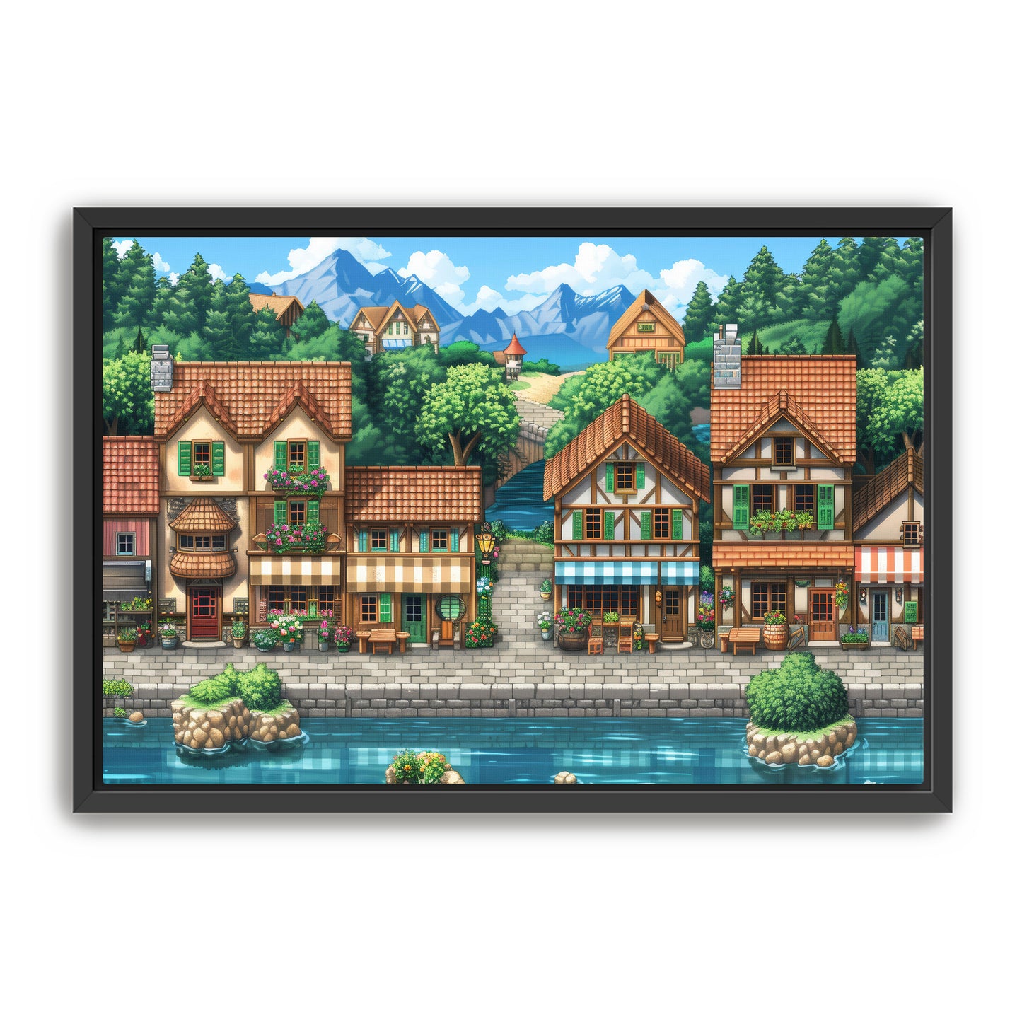 8 Bit Seaside Town
