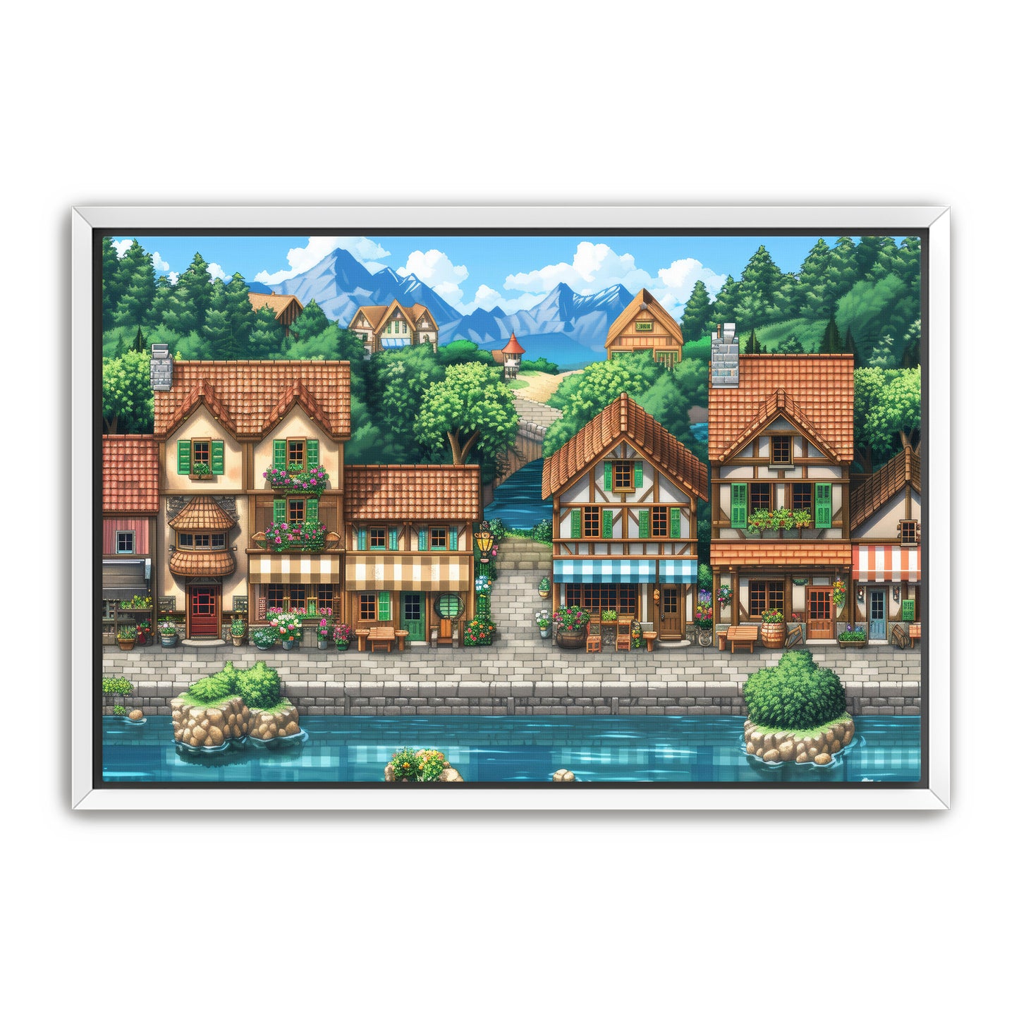 8 Bit Seaside Town