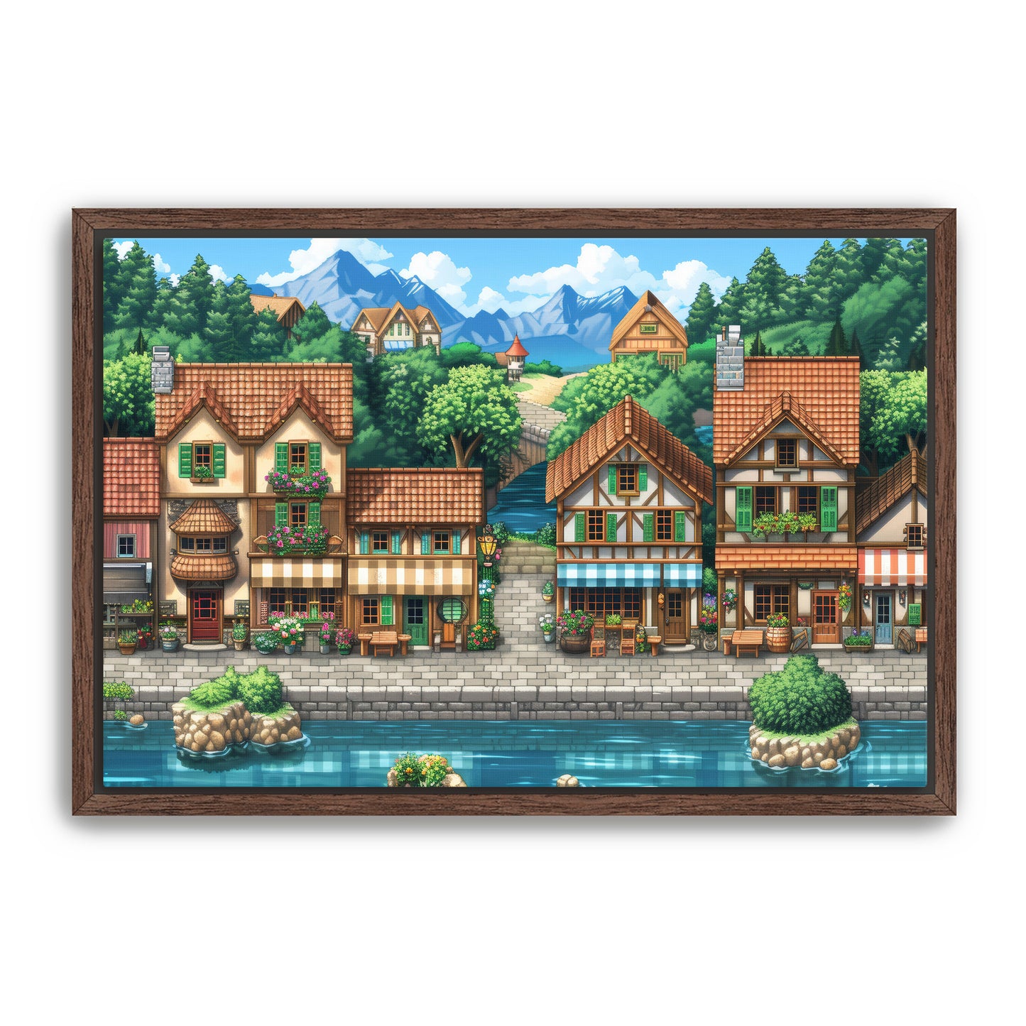 8 Bit Seaside Town