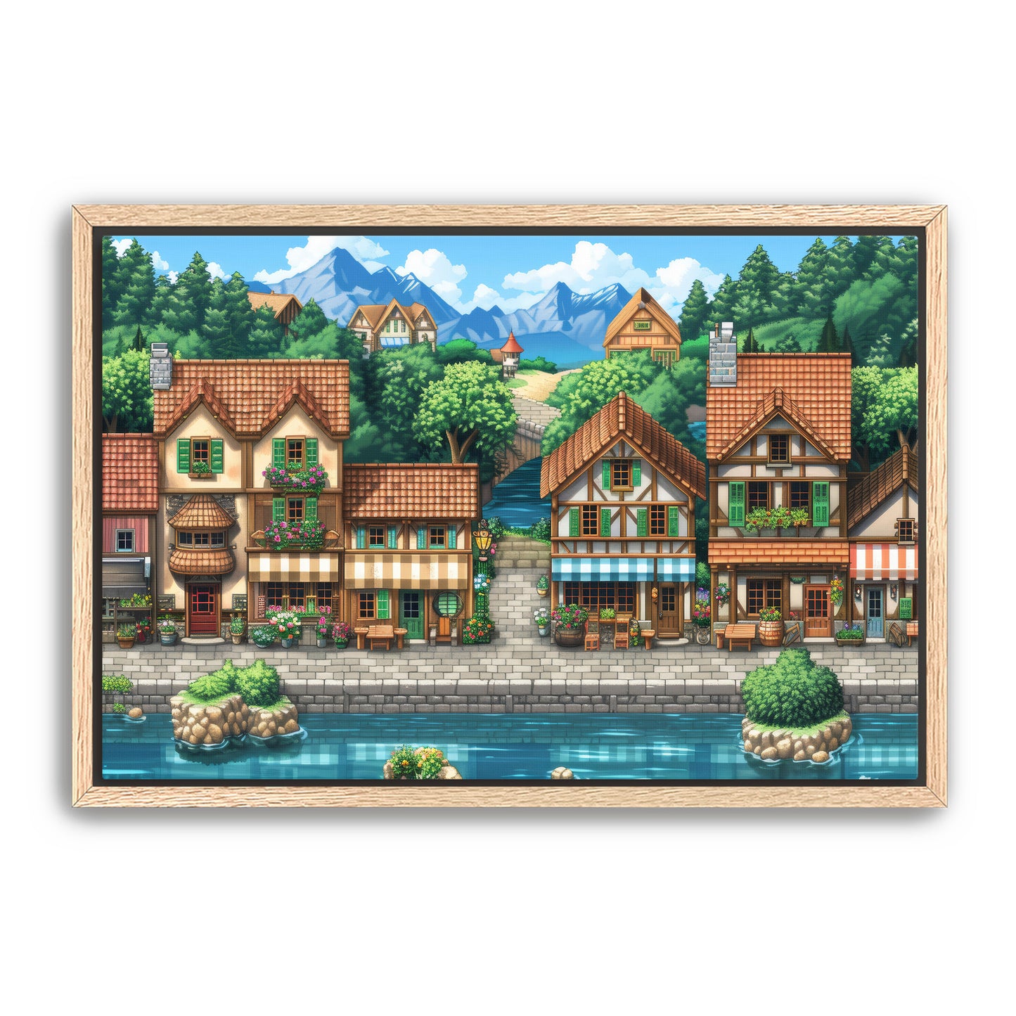 8 Bit Seaside Town