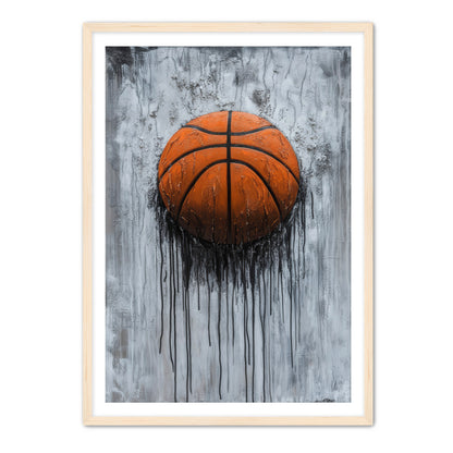 Basketball Drip Painting