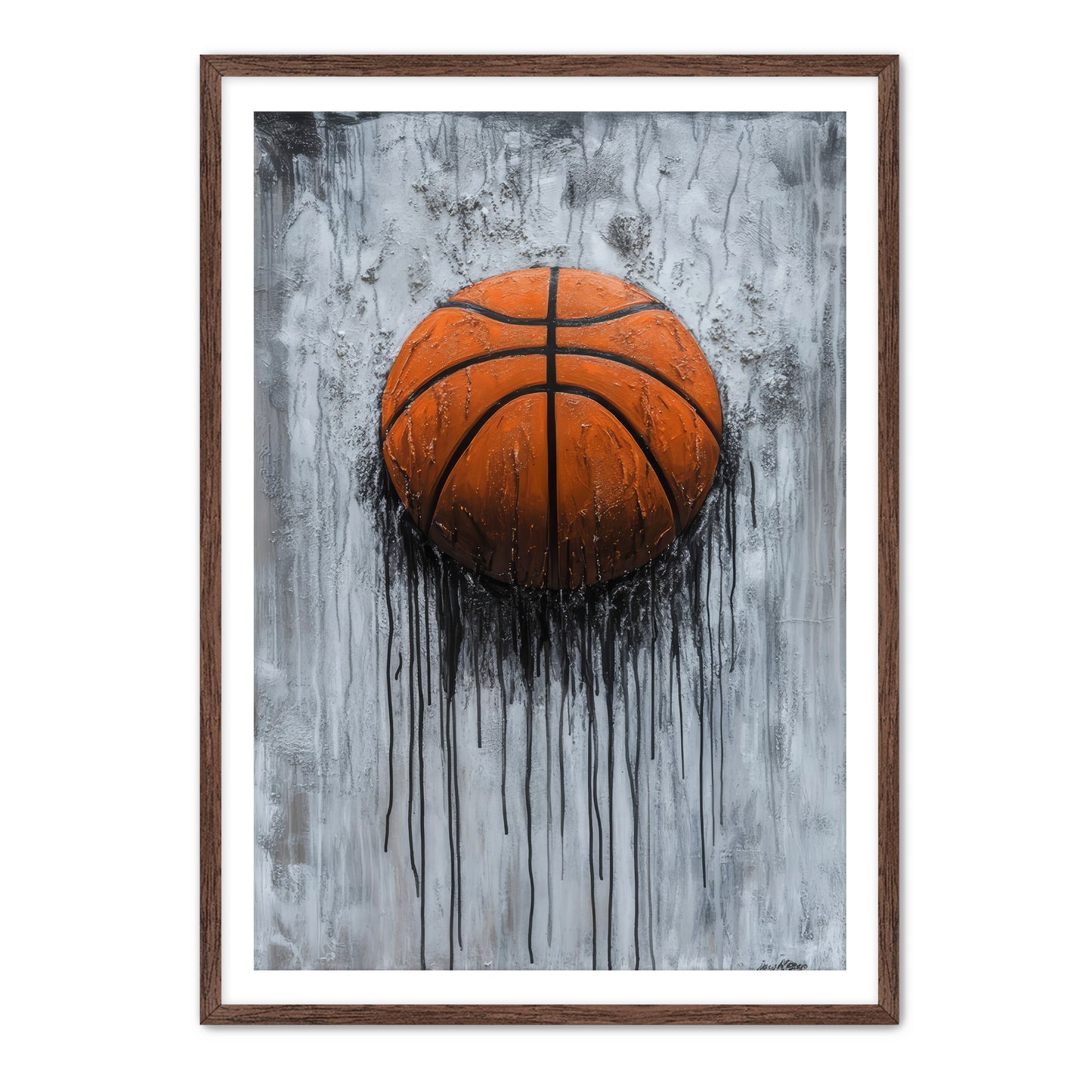 Basketball Drip Painting