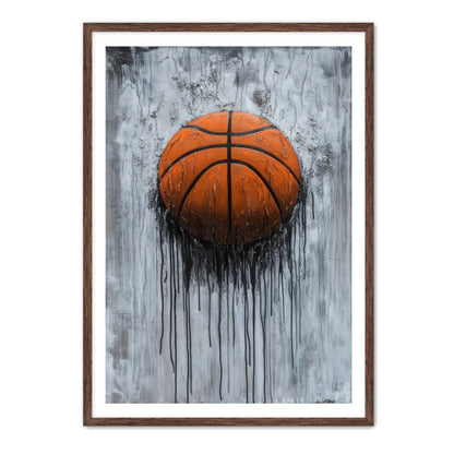 Basketball Drip Painting
