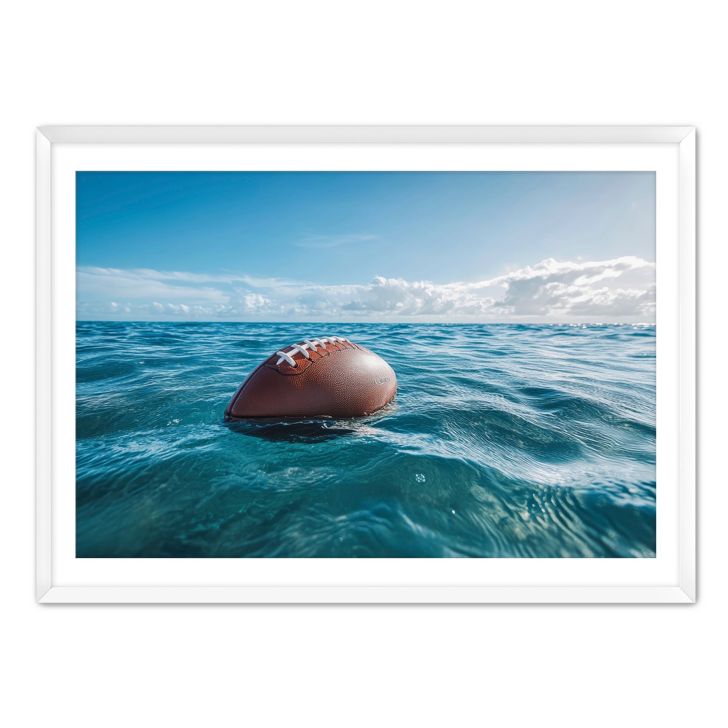 Football in Ocean
