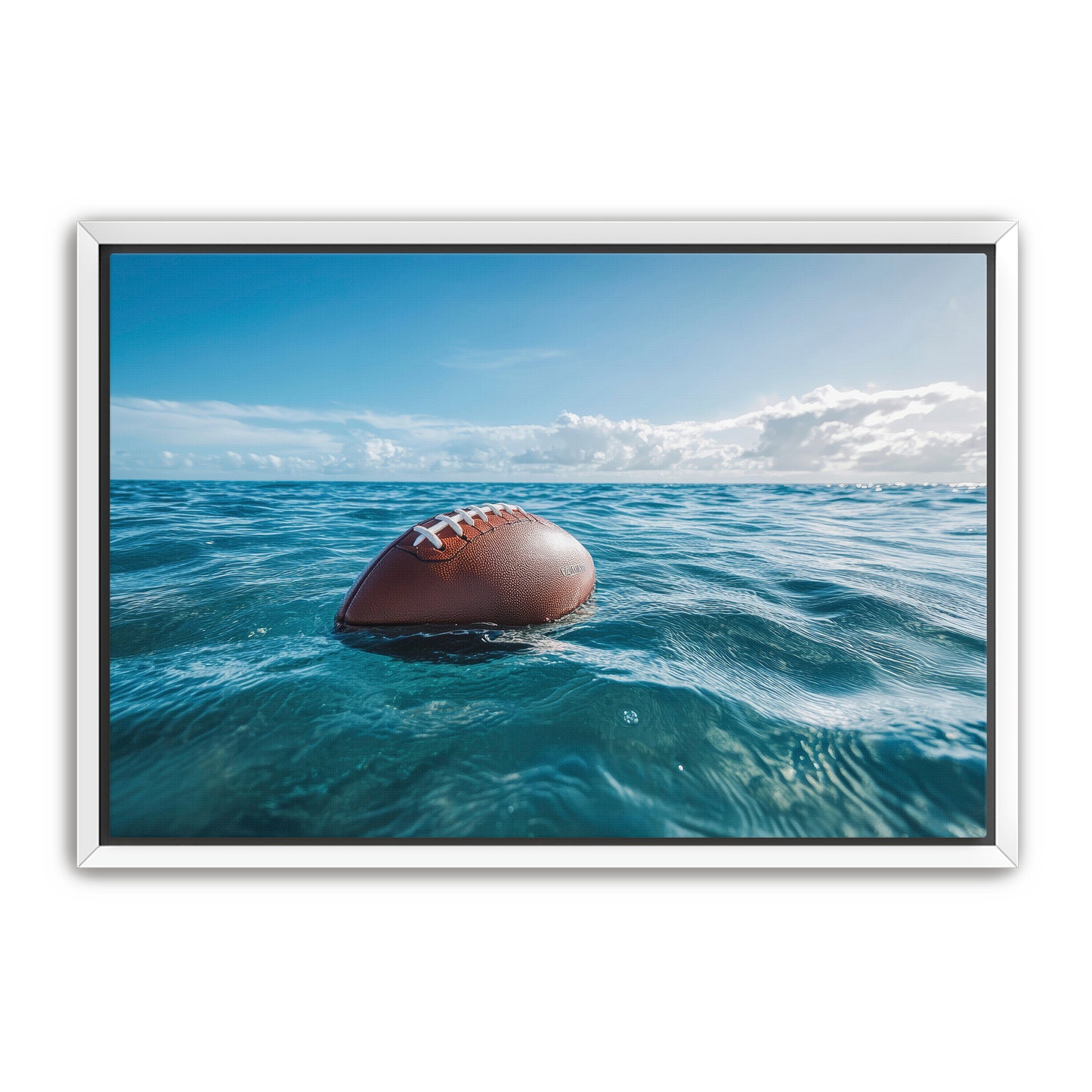Football in Ocean