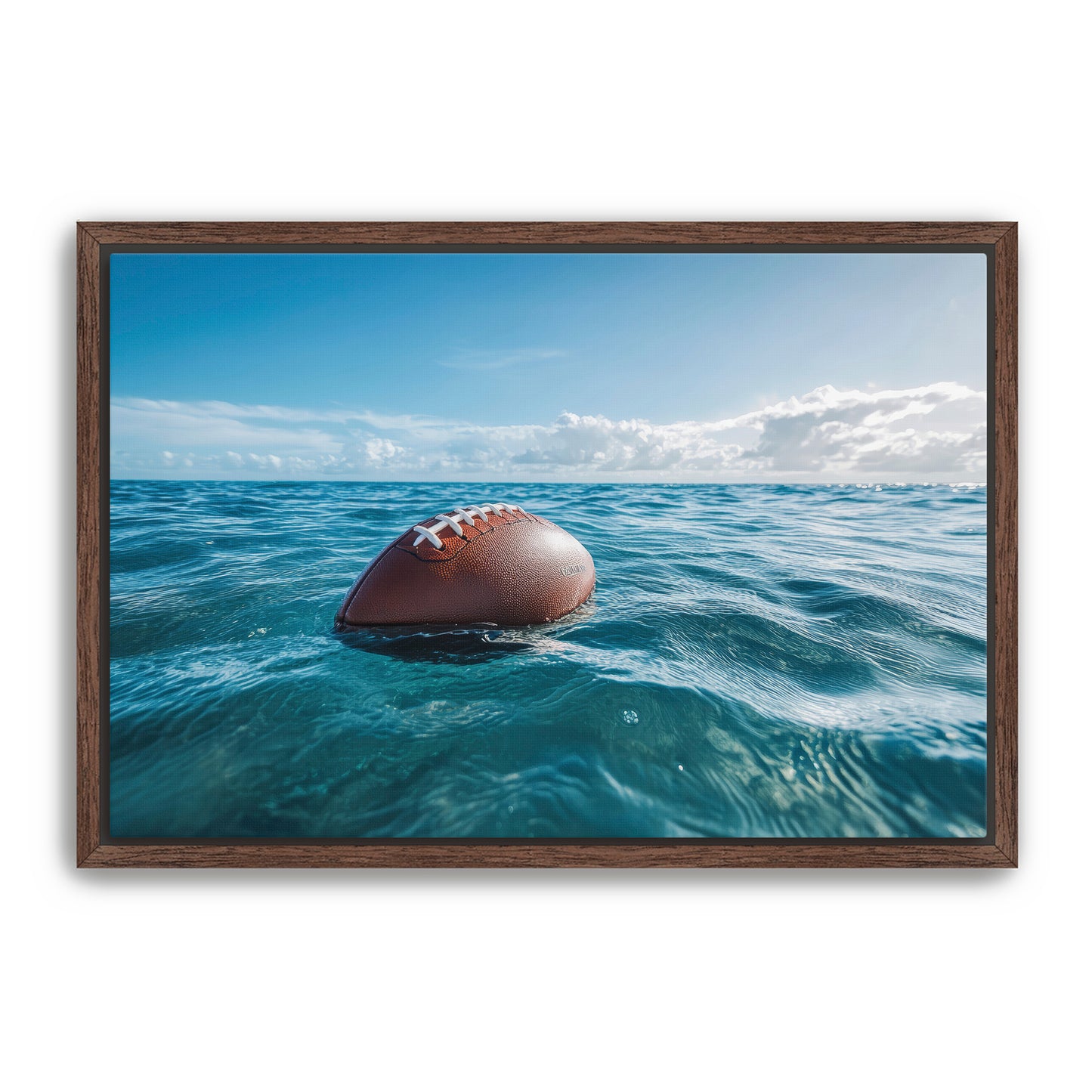 Football in Ocean