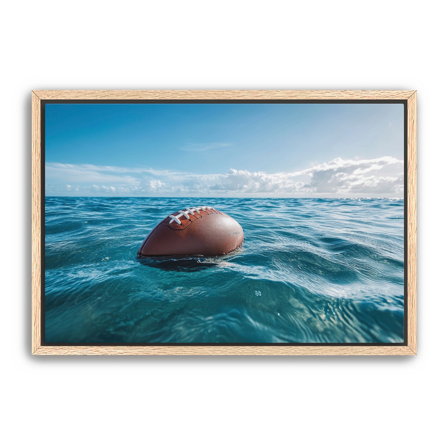 Football in Ocean