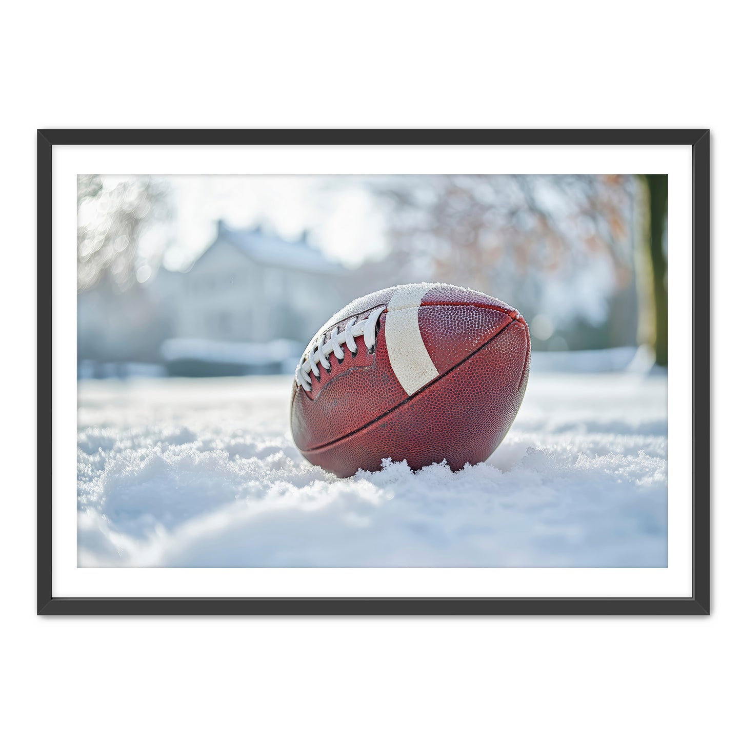 Football in Snow