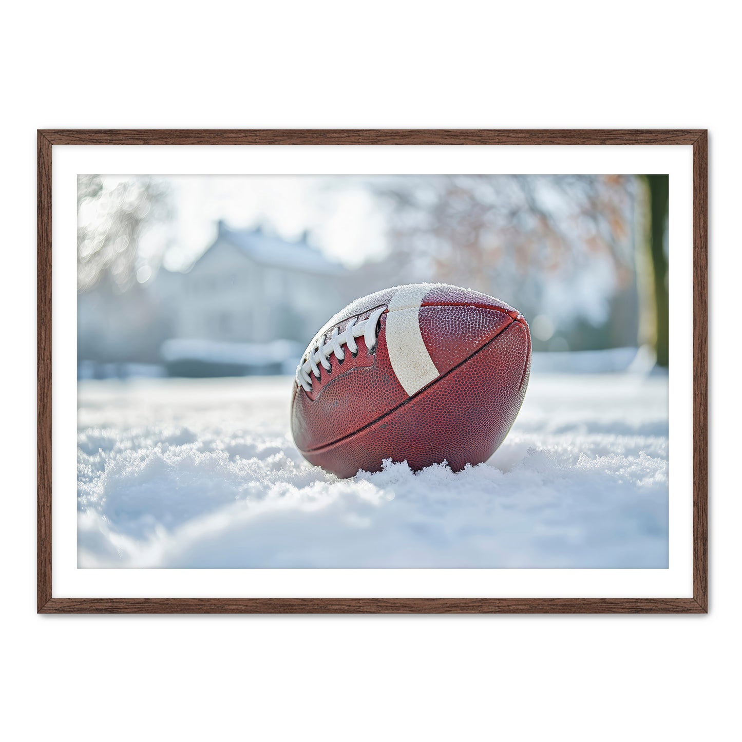 Football in Snow