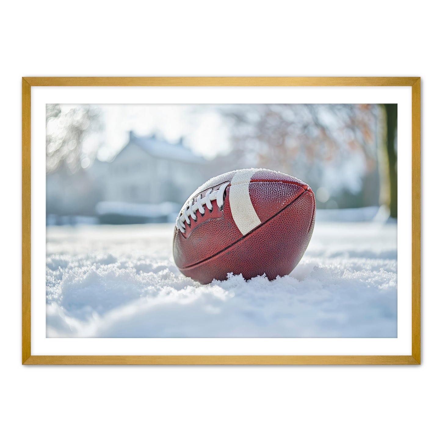 Football in Snow