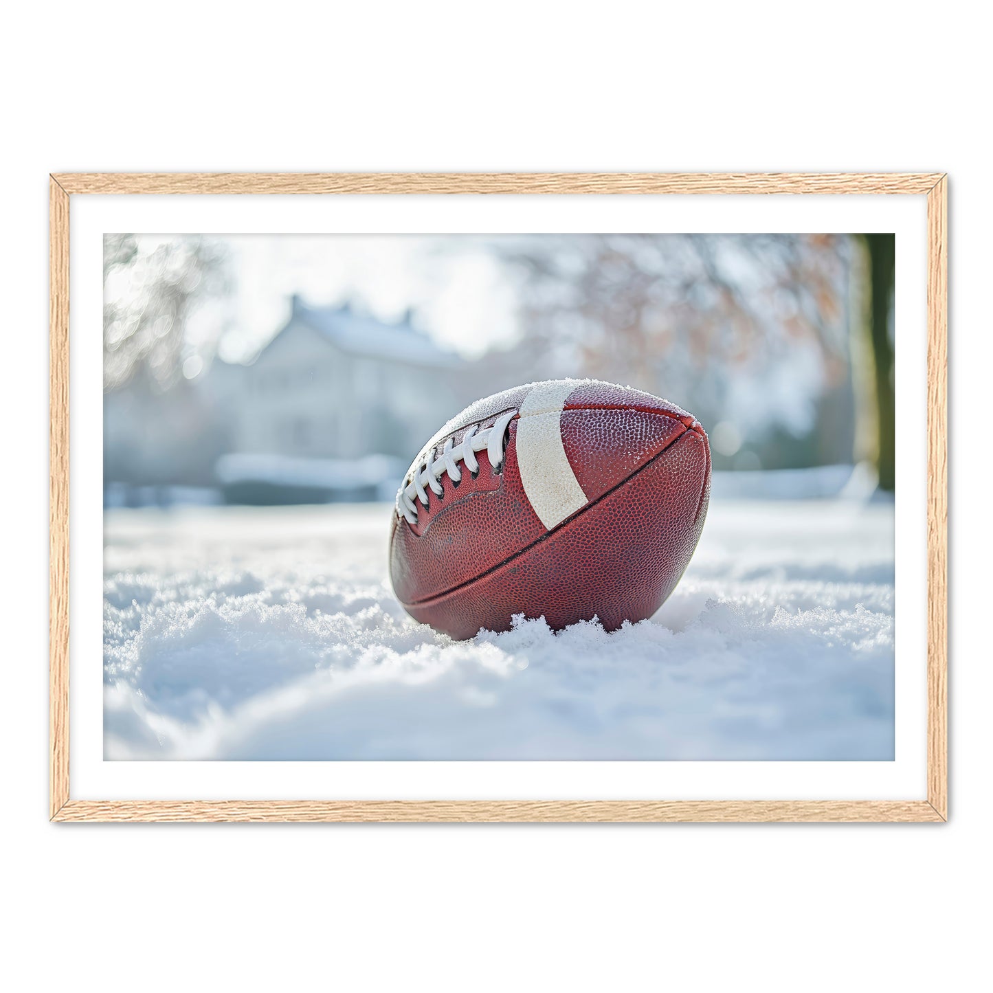 Football in Snow