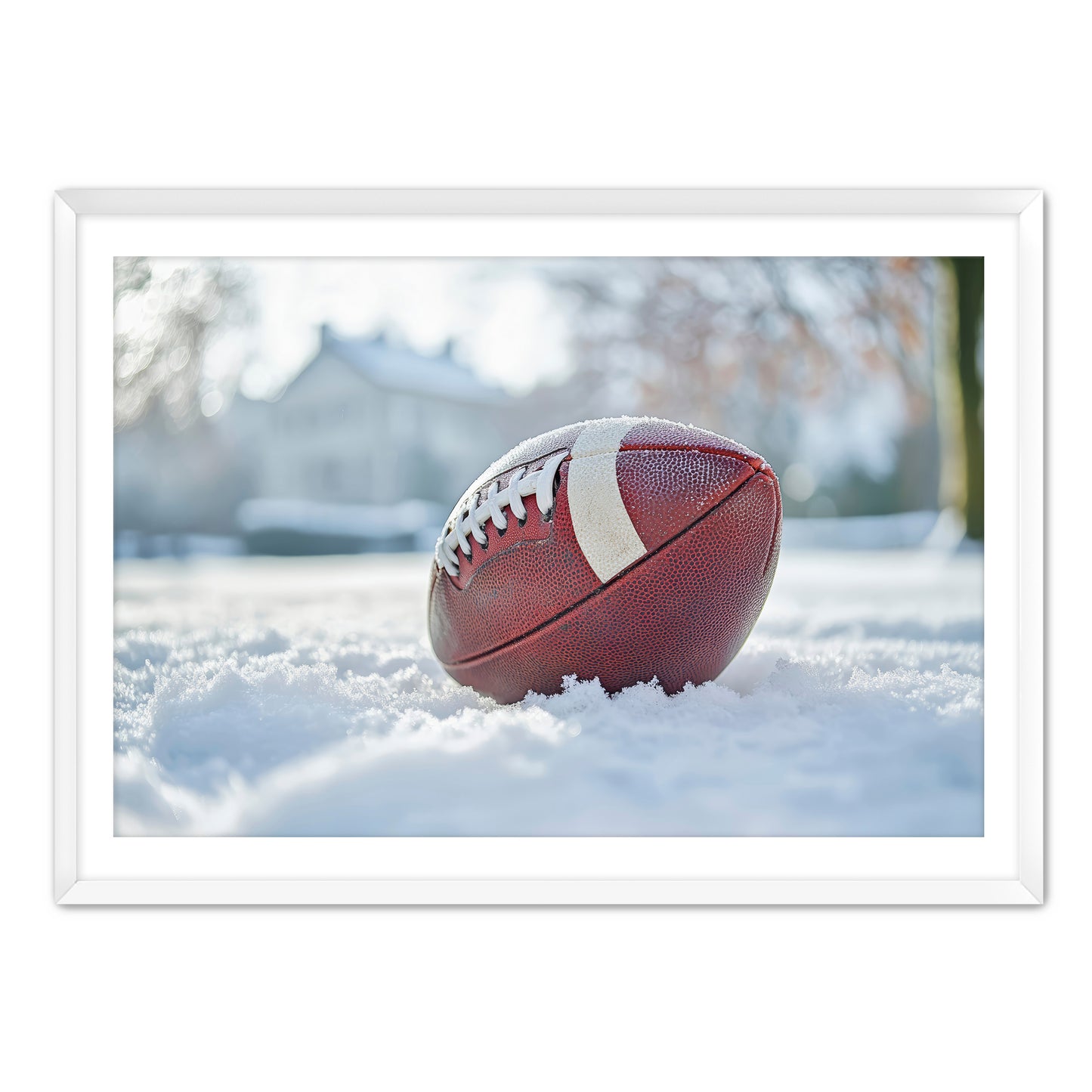 Football in Snow