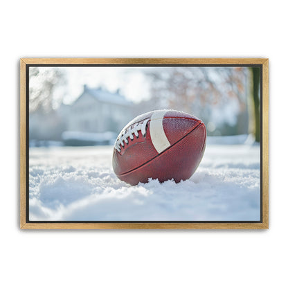 Football in Snow