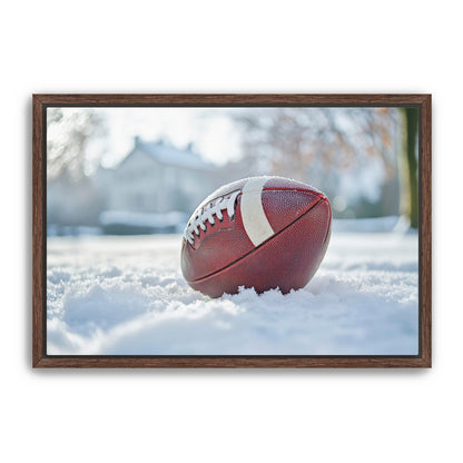 Football in Snow