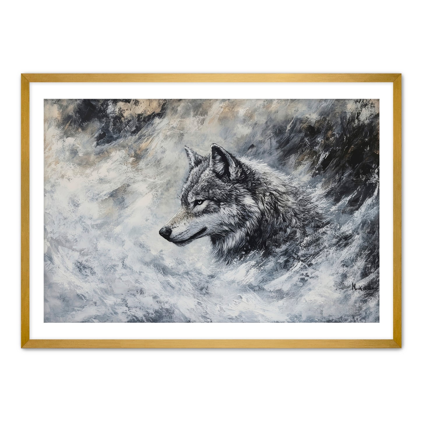 Lone Grey Wolf