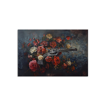 Pistol and Flowers