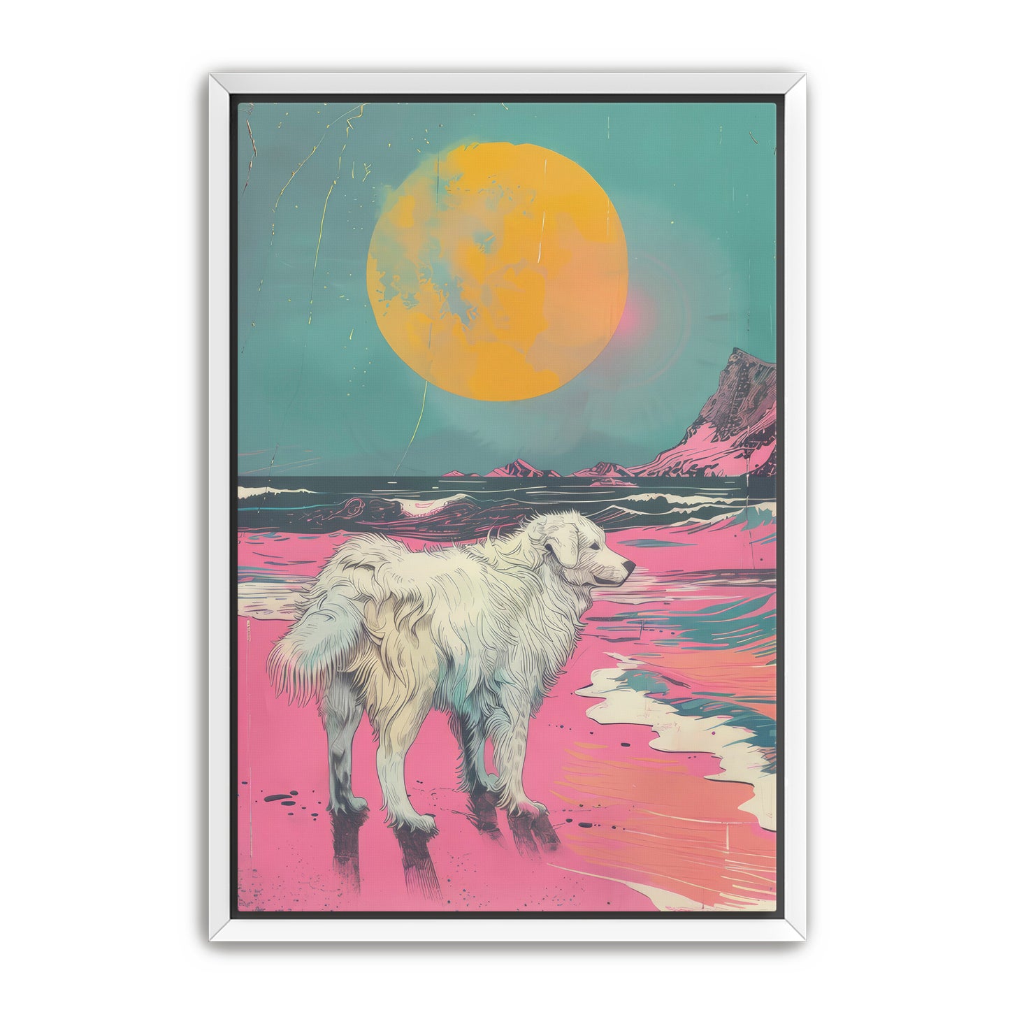 Pyrenees at the Beach