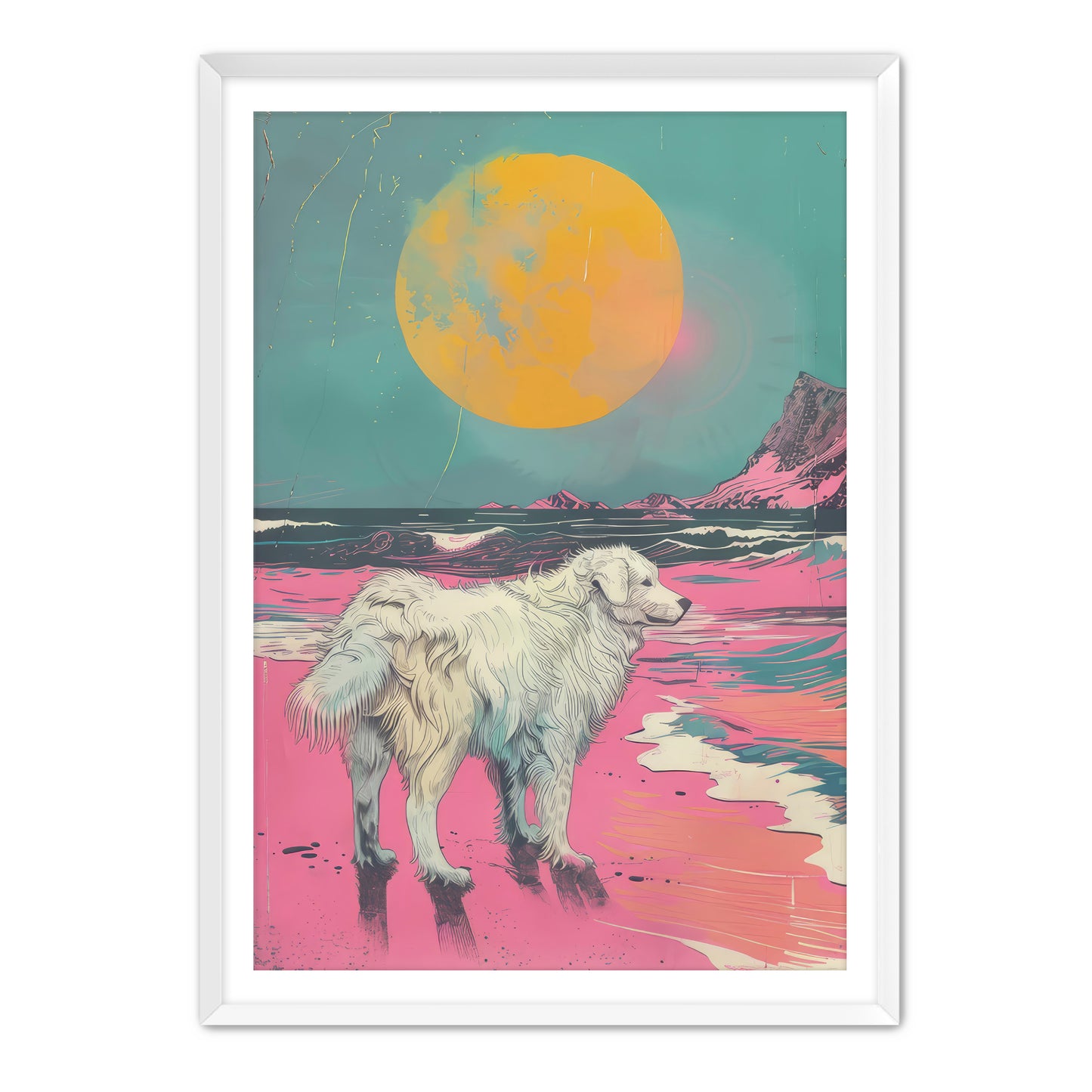Pyrenees at the Beach