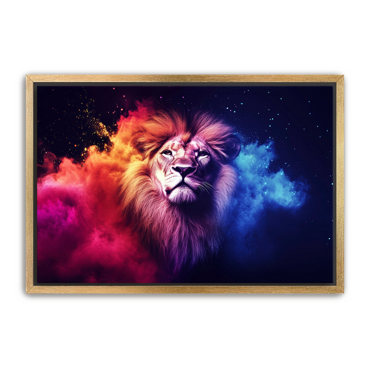 Red and Blue Lion