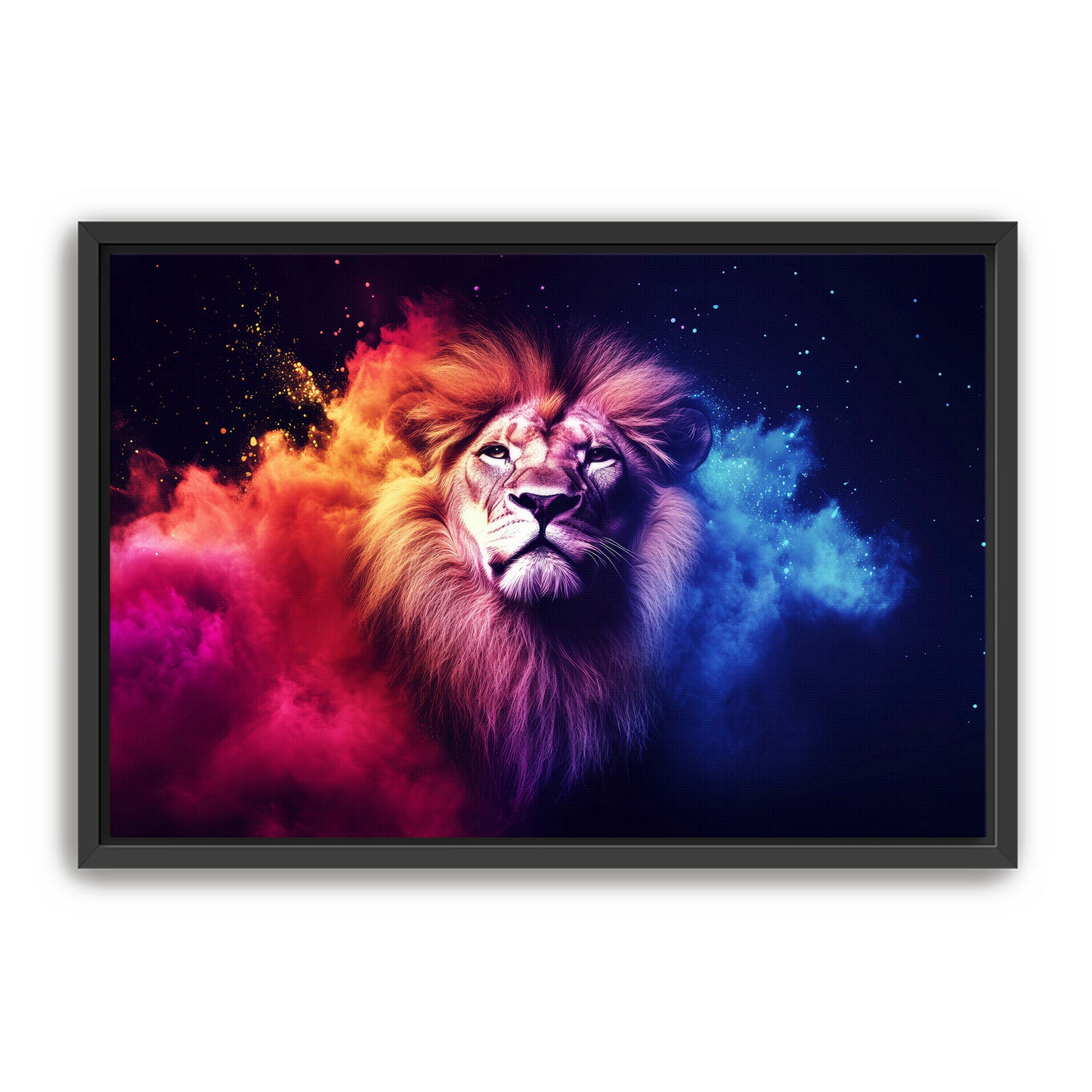 Red and Blue Lion