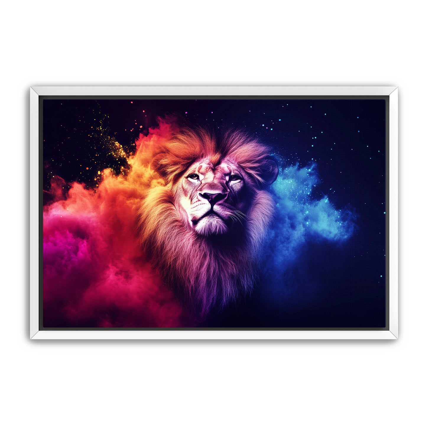 Red and Blue Lion