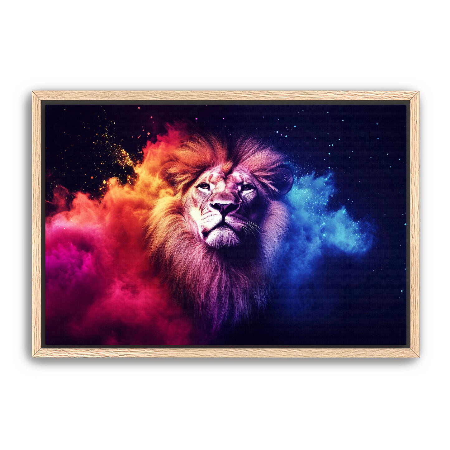 Red and Blue Lion