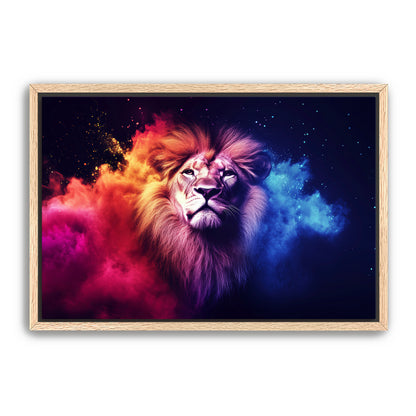 Red and Blue Lion