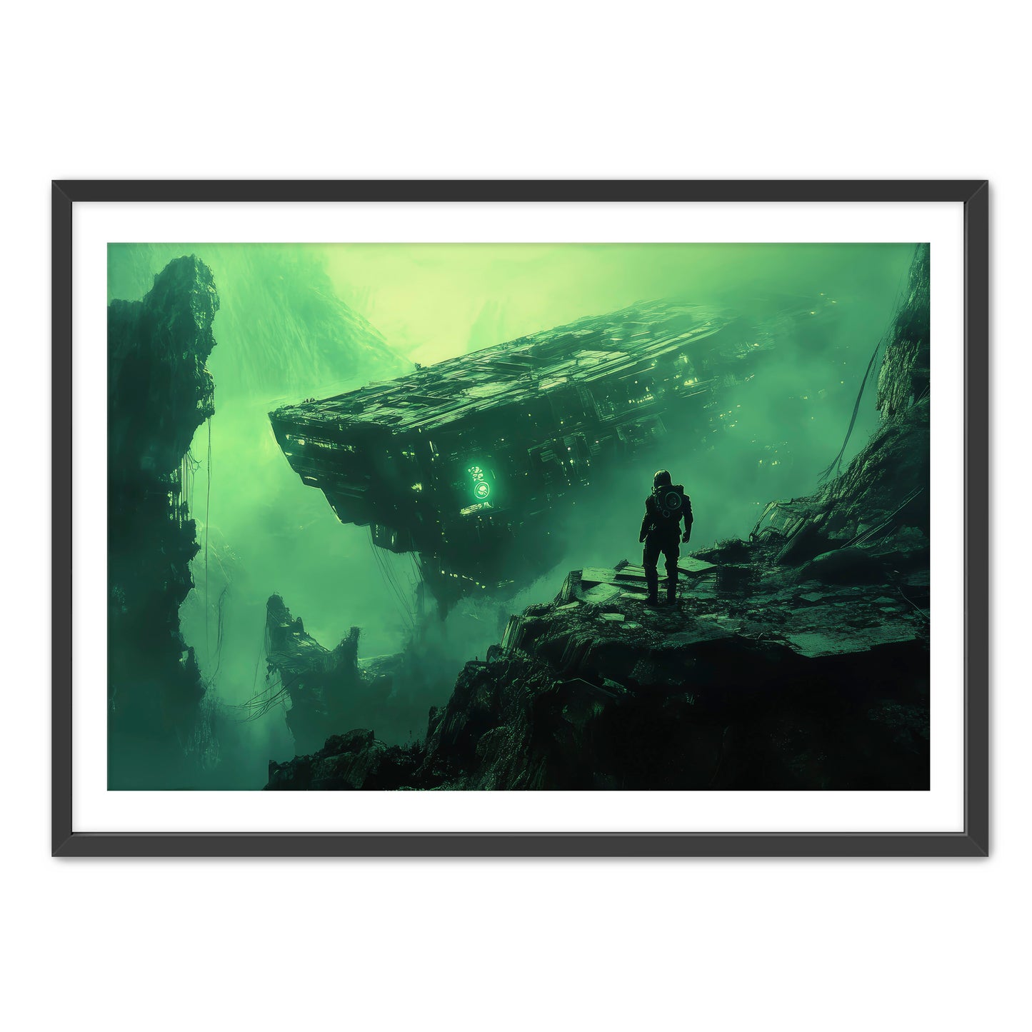 Shipwreck Astronaut Wall Art