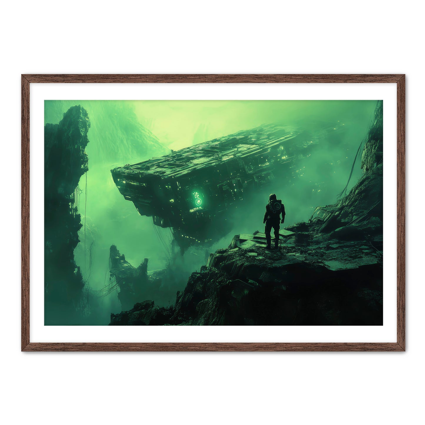 Shipwreck Astronaut Wall Art