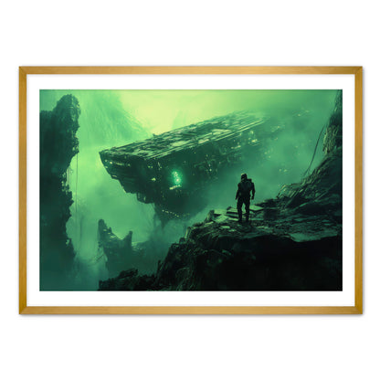 Shipwreck Astronaut Wall Art