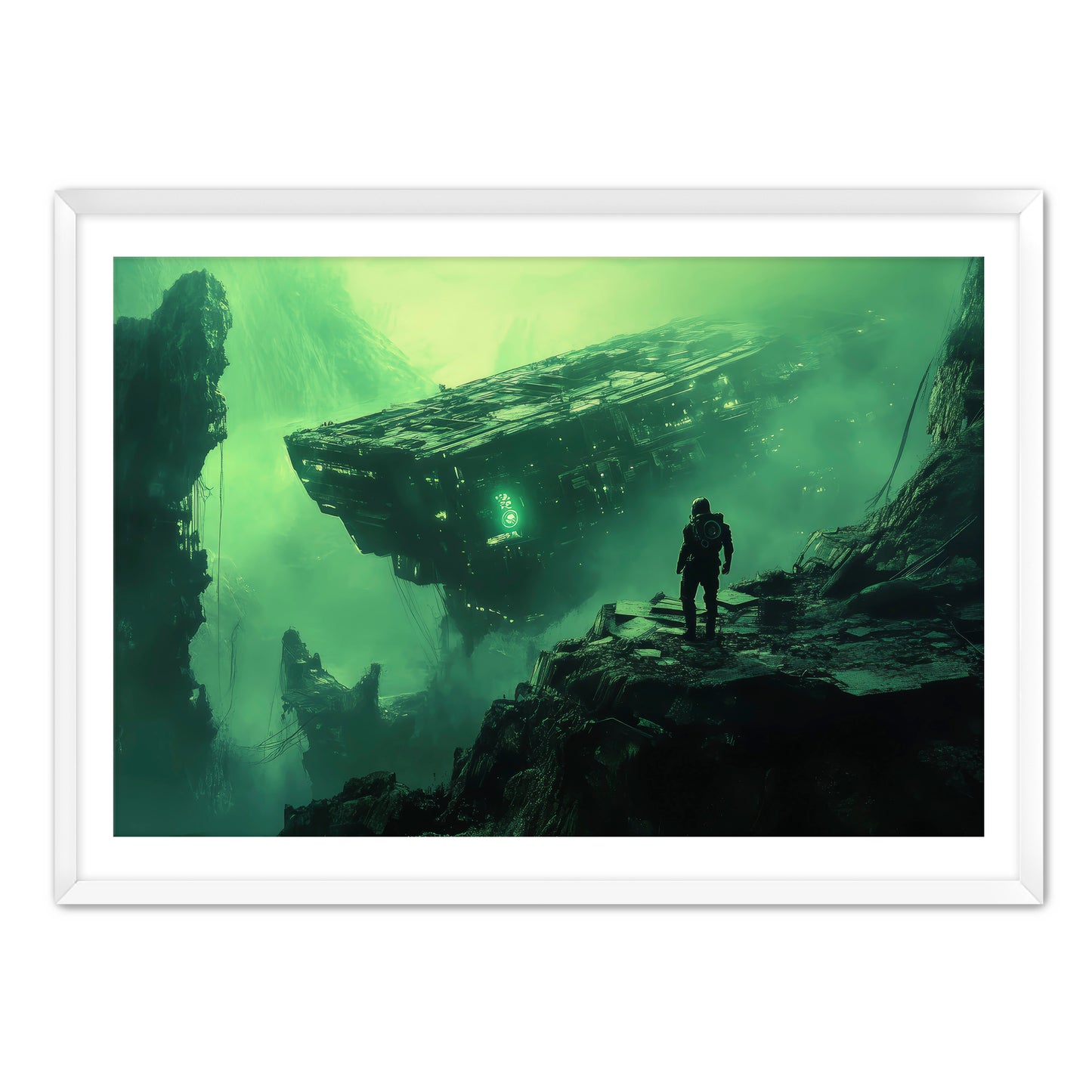 Shipwreck Astronaut Wall Art