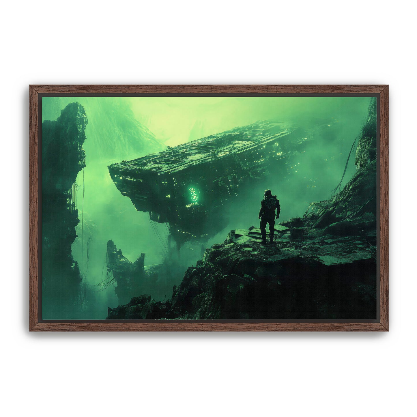 Shipwreck Astronaut Wall Art