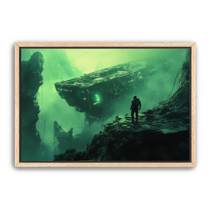 Shipwreck Astronaut Wall Art