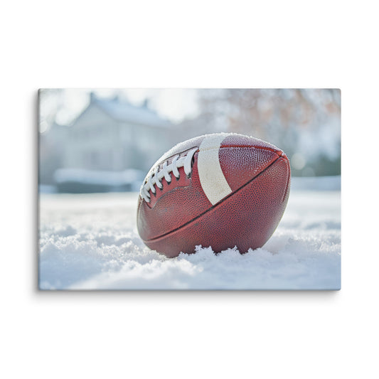 Football in Snow