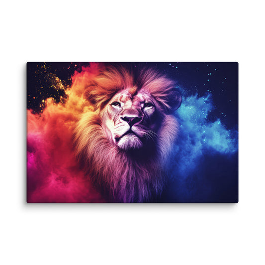 Red and Blue Lion